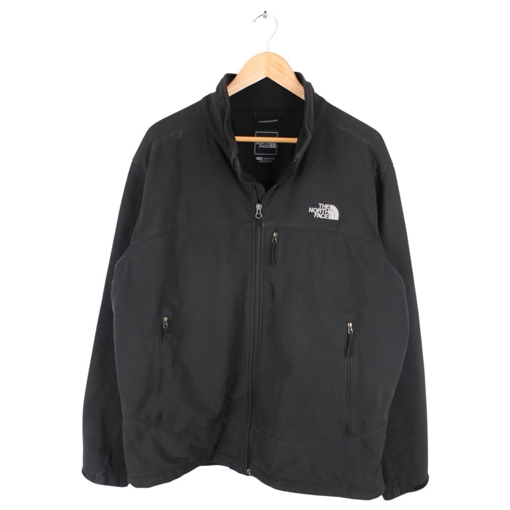 The North Face Apex Soft Shell Jacket Black Full Zip Fleece Men's XL